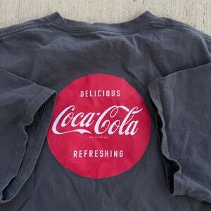 Coca Cola dark gray Tee with Red Logo